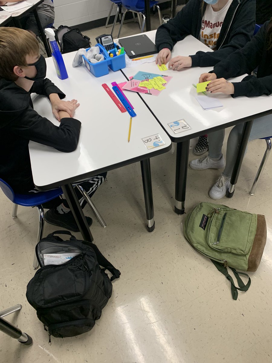 MrsHymanMath's tweet photo. A little Team Building for this “Talk about it Tuesday.” #FanNPick https://t.co/MX0P3QmI08