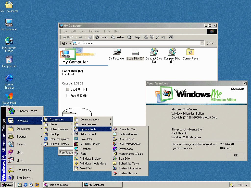 Retronewsnow On September 14 00 Windows Me Millennium Edition Was Released For Retail Sale T Co 0ooz0ezsag Twitter