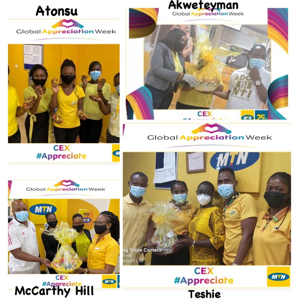 MTNGhanaCareers's tweet photo. #GlobalAppreciationWeek. Today, we honour frontline MTNers who continuously delight our cherished customers with exceptional customer experience #Appreciate those who make us #GoodTogether. @IIP @MTNGroup @AskMTNGhana @MTNBusinessGH https://t.co/NpfLcbmsUQ