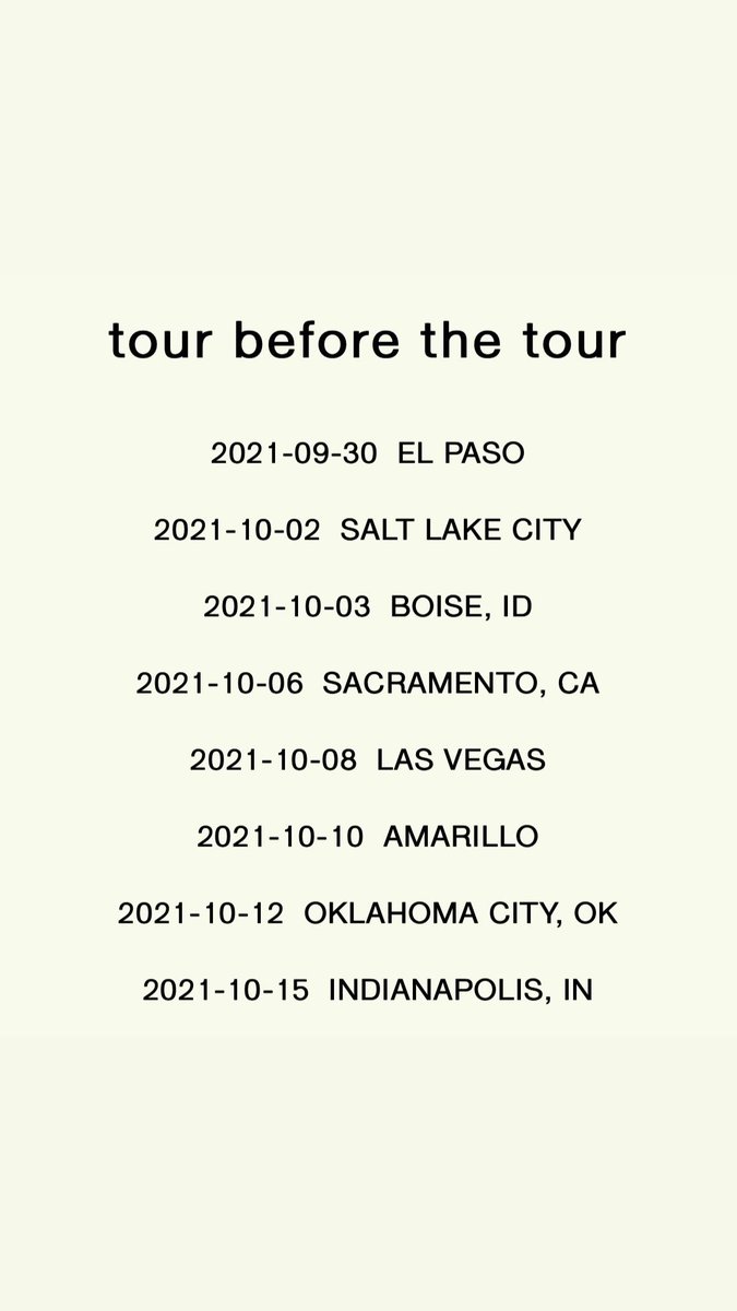 russdiemon's tweet photo. 2021 &amp; 2022 dates https://t.co/2w2xOJhcv8