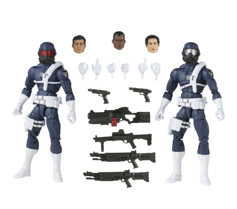 JDMathiz's tweet photo. So I preordered two sets of SHIELD Agents and four Skrulls. When the time gets closer and Iโve reached my follower count reaches one or even two hundred I plan on doing a give away for a set of Agents and two Skrulls. #goals #MarvelLegends #SHIELDAgents #Skrulls #giveaway https://t.co/L0000AVHOg