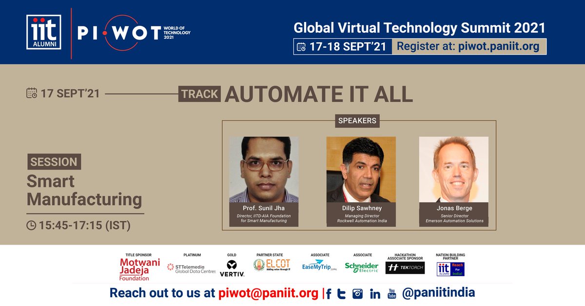 utsab09's tweet image. Register at piwot.paniit.org #Smart #Manufacuturing #AutomateItAll