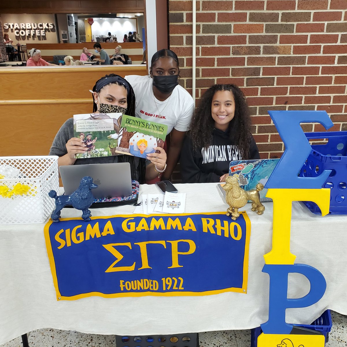 ucopoodles's tweet photo. Thank you for the books donated today! LOOK for us in the Nigh all week.
Reading is fundamental. #Bookdrive
#SGRhoWeek #UCOPoodles #SGRho #UCOSGRhos #SigmaGammaRho https://t.co/d68kSBafX8