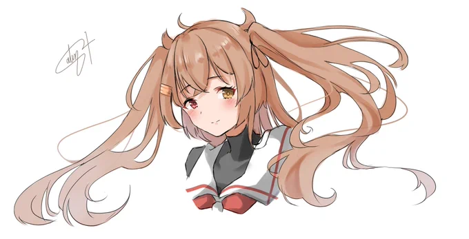 ツインテの練習に村雨嬢を描きました

#艦これ 