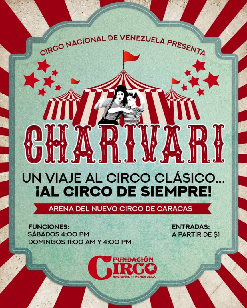 Este fin de semana en #Caracas  CIRCO para toda la familia #koki  #AlexSaab #CaboVerde