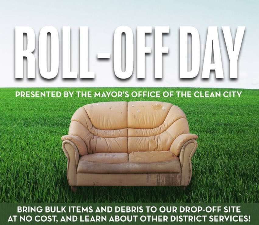 Will we see you Saturday? Bring your bulk trash, your junk, and your community spirit to <a href="/HDCookeES/">H.D. Cooke ES #DCPSatHome</a>, 11a-2p. Free disposal in your neighborhood! Meet reps from <a href="/311DCgov/">DC311</a> <a href="/OTAatDC/">D.C. Office of the Tenant Advocate</a> <a href="/dcmonc/">Mayor’s Office of Nightlife & Culture</a> too #trashfreedc #staydc #dchope