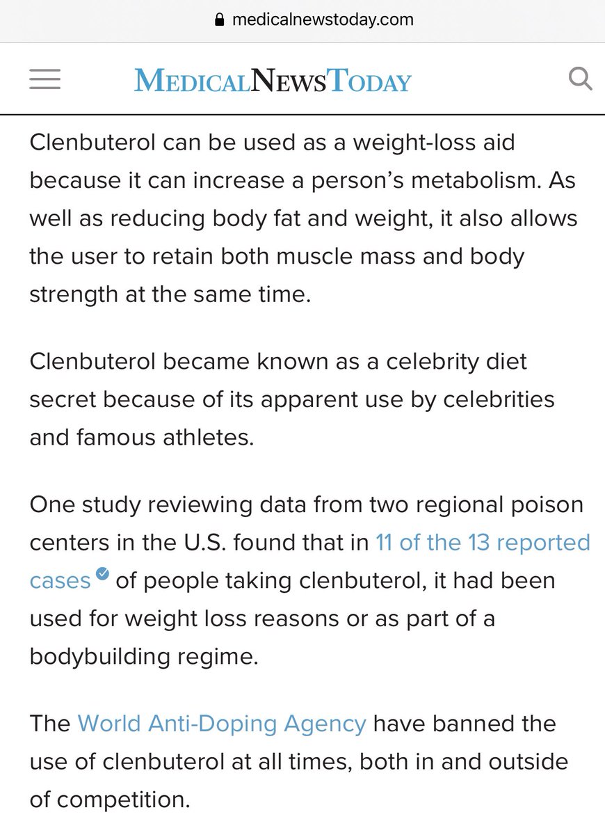 TOPBOXING1's tweet image. For folks thinking this is Not a dangerous drug, and shouldn’t be on the banned list. #WBC #Boxing