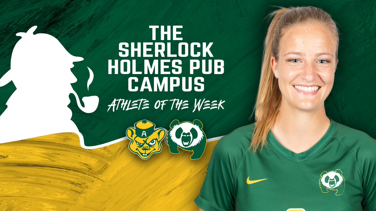 BearsandPandas's tweet photo. 🐻 𝗔𝗧𝗛𝗟𝗘𝗧𝗘 𝗢𝗙 𝗧𝗛𝗘 𝗪𝗘𝗘𝗞 🐼

Congrats to fourth-year @PandasSoccer forward 𝗕𝗥𝗢𝗢𝗞𝗘 𝗟𝗔𝗡𝗚, who was named the Sherlock Holmes Athlete of the Week! @theSHHG 

READ MORE 👇
https://t.co/CYsVoDrq0Z https://t.co/moJtSOT6nL