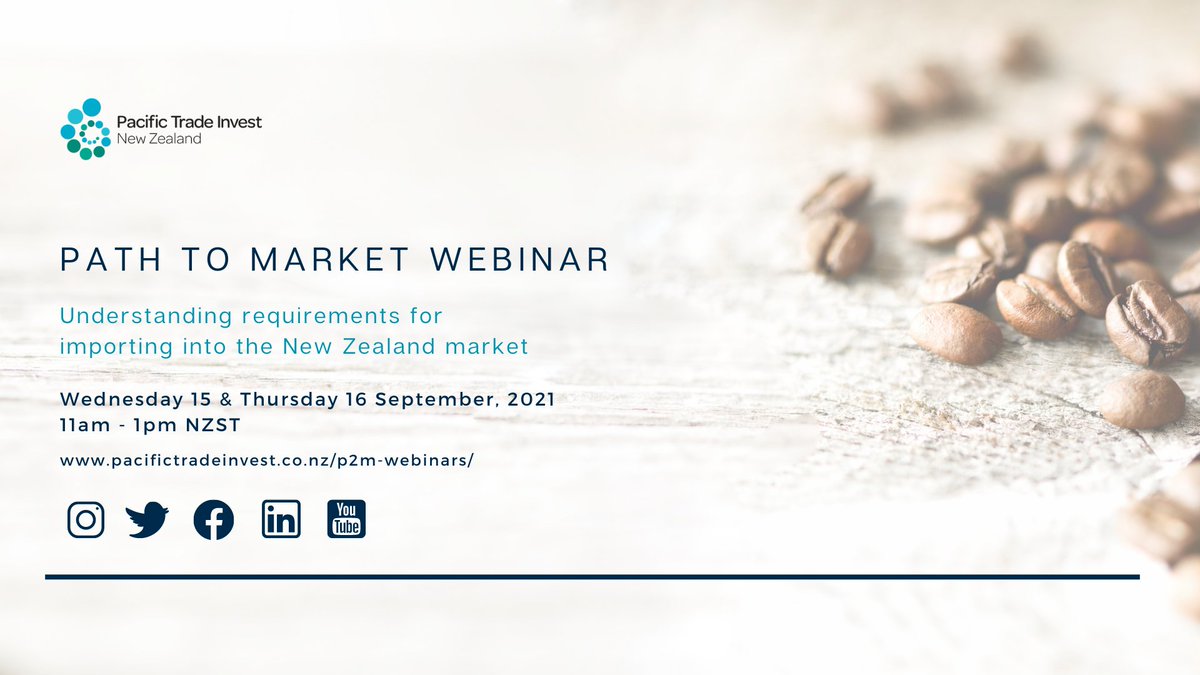 pti_nz's tweet photo. Kicking off our #PathToMarket webinar on "Understanding requirements for importing into the New Zealand Market" is #PTINZ Trade Commissioner Glynis Miller.
More info &/or join webinar click https://t.co/PIFKbpP9dC
#pacifictradeinvest #bluepacific https://t.co/GK2VF4KSFH