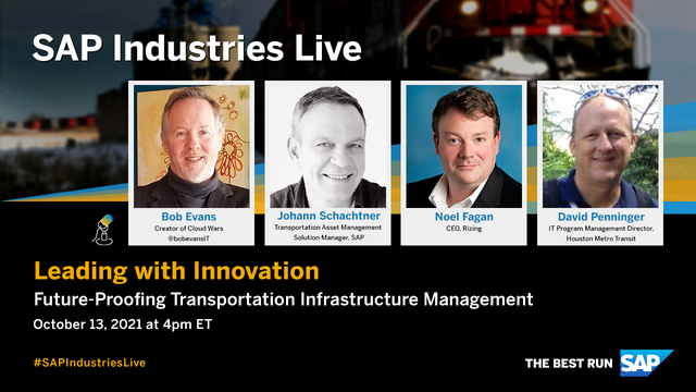 averyh's tweet photo. I'm looking forward to producing this @SAPIndustries Live Chat on how can stakeholders use digital technology to ensure the long-term performance &amp; safety of transportation infrastructure with @bobevansIT, @RizingEAM &amp; @METROHouston on Oct. 13, 4 PM EST! https://t.co/7nqCUdlpTG https://t.co/QZfX2P8Z4p