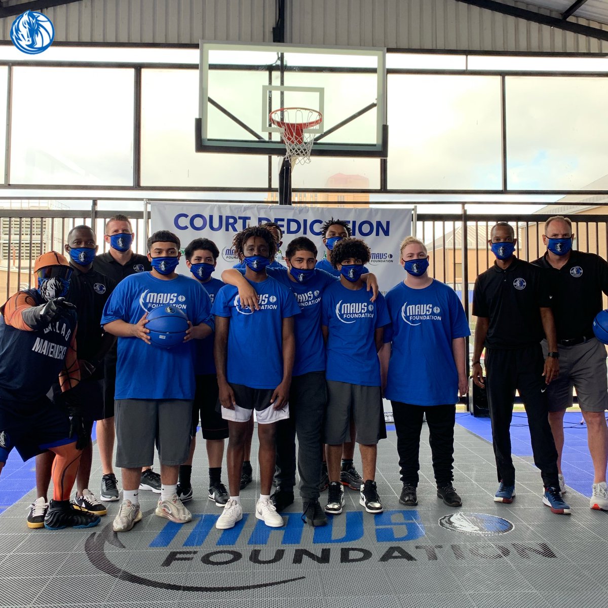 Today we dedicated a court to <a href="/MHMRTarrant/">MHMR Tarrant</a> 💙

The kids were able to play knockout and several other games with our Mavs Academy coaches 🏀

<a href="/Sprite/">Sprite</a> | #MFFL