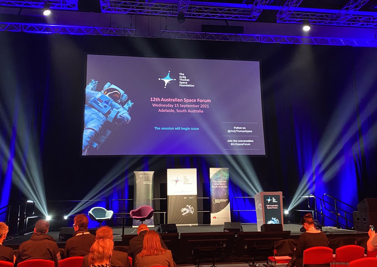 First tweet in a long time! First in-person space function in over a year! It’s a joy to be connecting with the #space community again and representing the <a href="/ITAtradeagency/">Italian Trade Agency</a> at the #AUSpaceForum 💜🌟🛰
