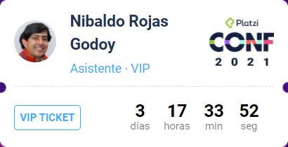 nibaldor1's tweet image. Listo para mi 2a @PlatziConf 🚀 éxito a todos quienes participan en este evento mundial. #NuncaParesDeAprender