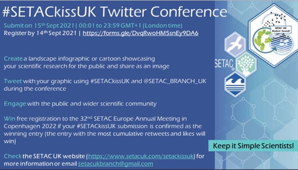 Today is #SETACkissUK! 🥳 It's time to start Tweeting your scientific graphics... Share your knowledge with the world! 🌍🌏🌎 Remember to include "#SETACkissUK" and "<a href="/SETAC_BRANCH_UK/">SETAC UK BRANCH</a>" in your Tweet. Keep it simple, Scientists! KISS! 💋
