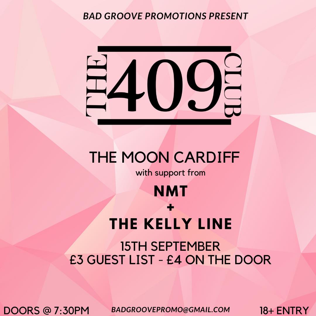 Set times for tonight! We'll be open 7.30pm. The Desdemonas can't play any more but there's still 3 fantastic bands for just £4 entry x

8.00pm THE KELLY LINE 
8.45pm NTM
9.30pm THE 409 CLUB

See you there! x