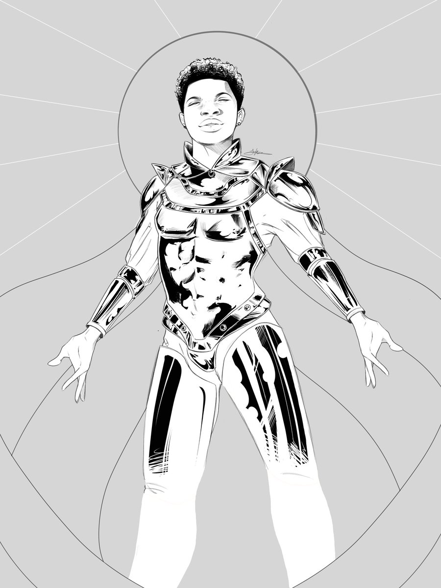 lilbitchyguy's tweet photo. @LilNasX sketch - Met Gala 2021 :) ✨ https://t.co/rpvAuYlTD1