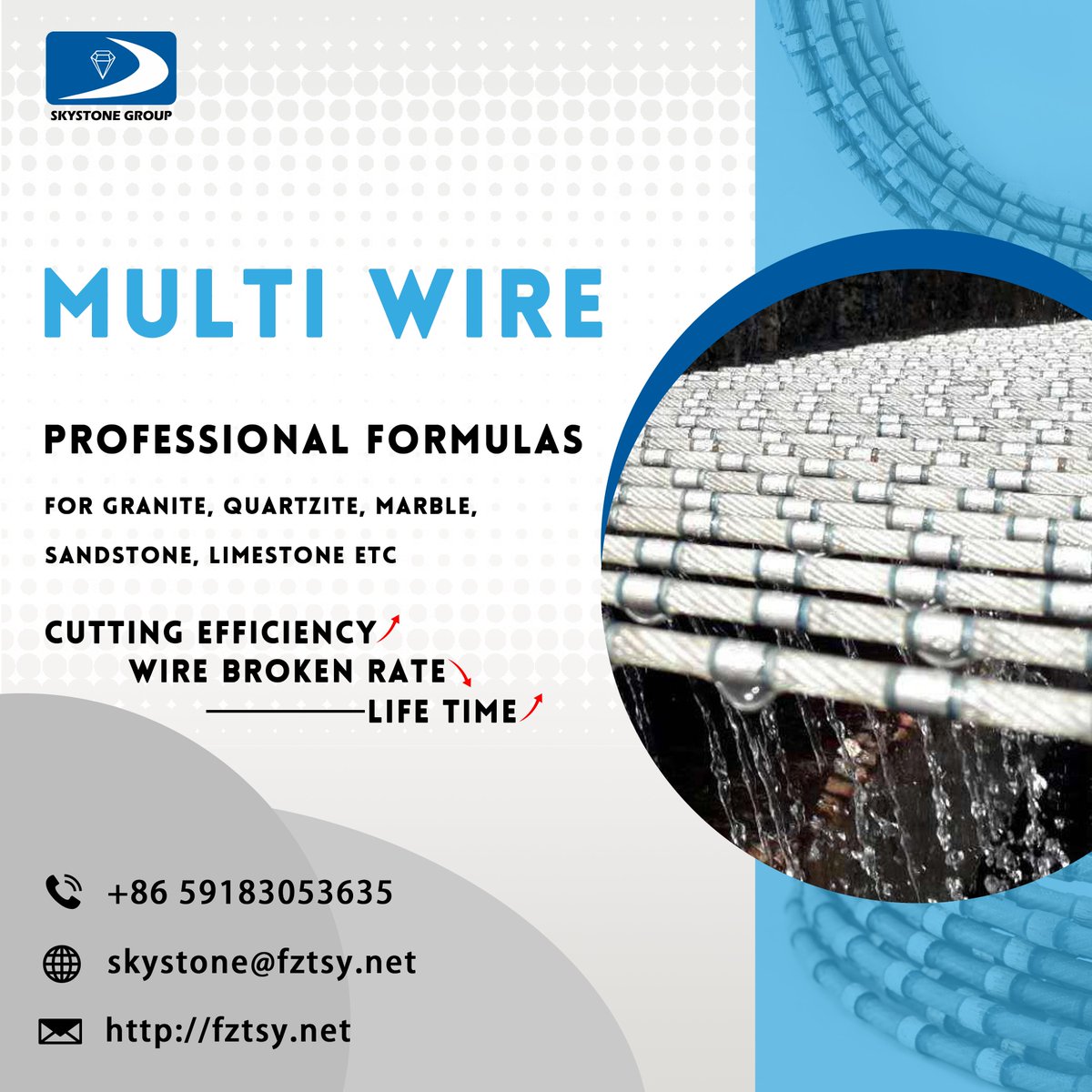 skystone_tools's tweet image. Skystone multi wire saw is suitable for all kinds of natural stone cutting. It has the characteristics of high efficiency, stability and long lifespan. For more information, please click fztsy.net for more information.