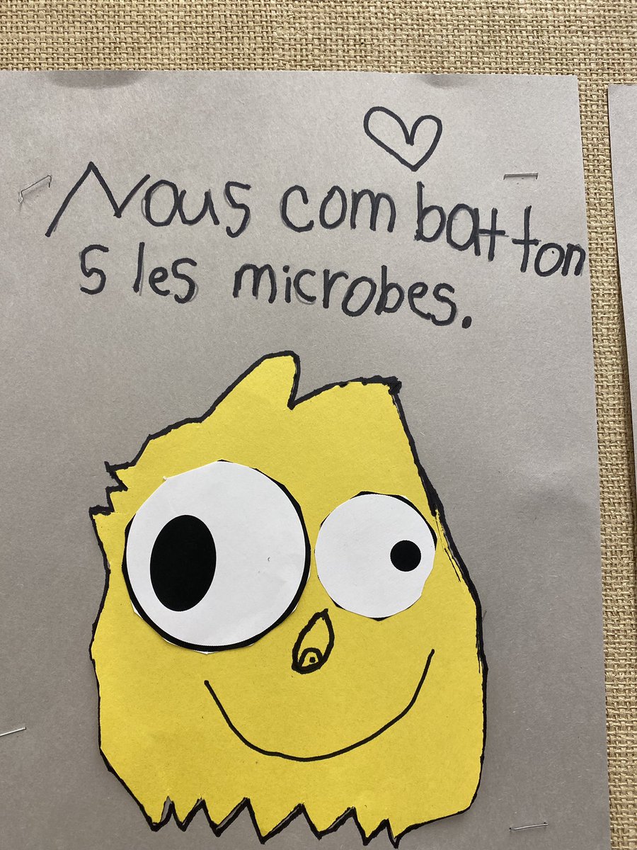 Bravo 2A for learning about germs, and turning this lesson into an art project! #ecsdfaithinspires