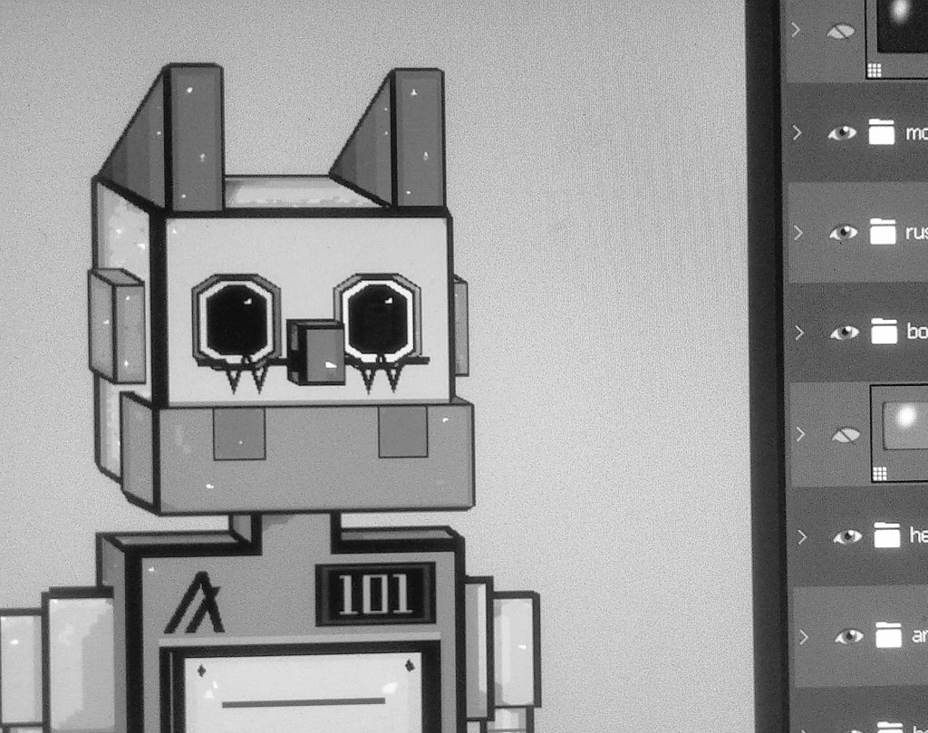 BOAlgorandNFTs's tweet photo. Bot Building, Sneak peak of 101.
#Algobots. $Algo https://t.co/y86bANd5at