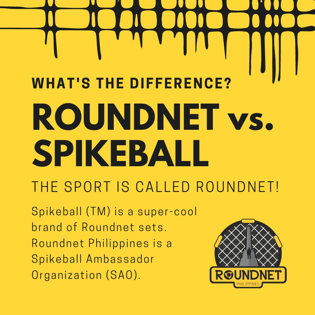 RoundnetPHIL's tweet image. Most people call it &quot;Spikeball&quot; but it&apos;s actually called roundnet! @spikeball is just the biggest &amp;amp; coolest brand of roundnet sets &amp;amp; they&apos;re teaming up w/ roundnet organizations around the world. Check out tournaments.spikeball.com/.../spikeball
#PlayWithoutBoundaries #JoinTheMovement #SpikeOn