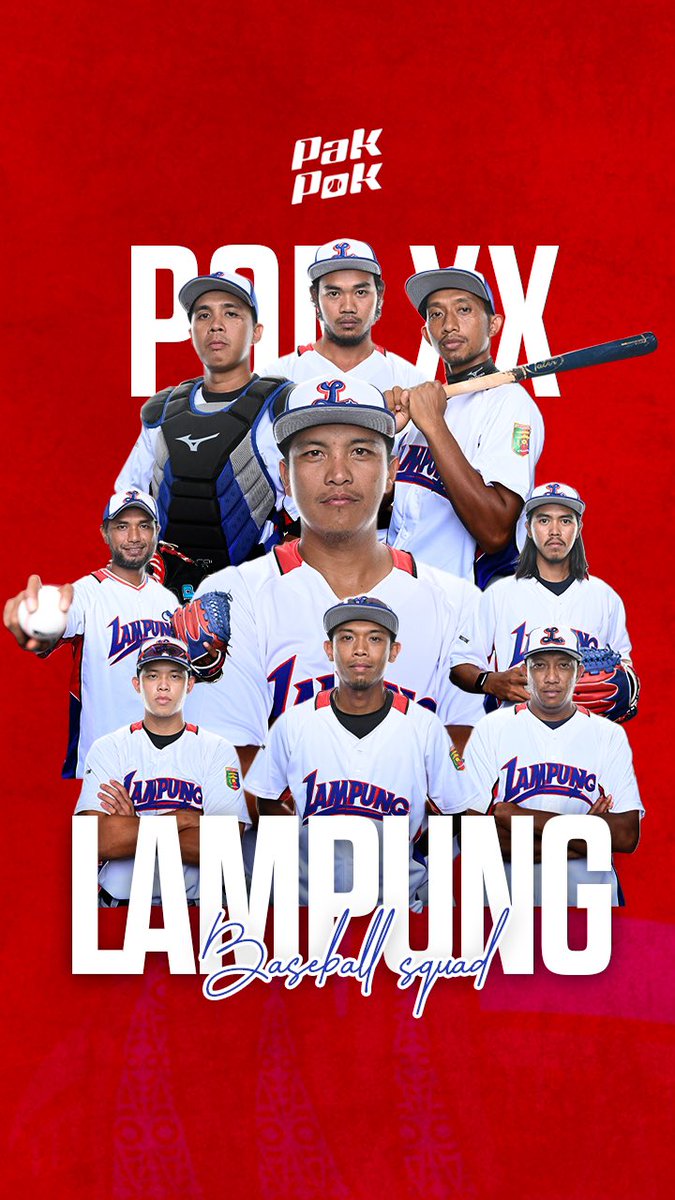 PakPokID's tweet photo. Profil Tim Baseball Lampung, peraih medali perak PON XIX 2016 dan Pra PON 2019 memiliki misi meraih Emas pertama di cabor Baseball.
Beranggotakan pemain yang sudah mewakili Indonesia di Asian Games 2018 dan Sea Games 2019, tim Ini merupakan unggulan di PON nanti #PakPok https://t.co/7SVVH5Ypu3
