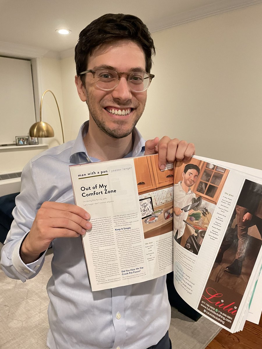 jacklanger's tweet photo. I donβt cook. Like at all.
@themishpacha asked me to.
So I tried it out.
Pick up Mishpachaβs, like, 850 page Succos issue to read about the adventure.
#ManWithaPan https://t.co/D8flBVhtNZ