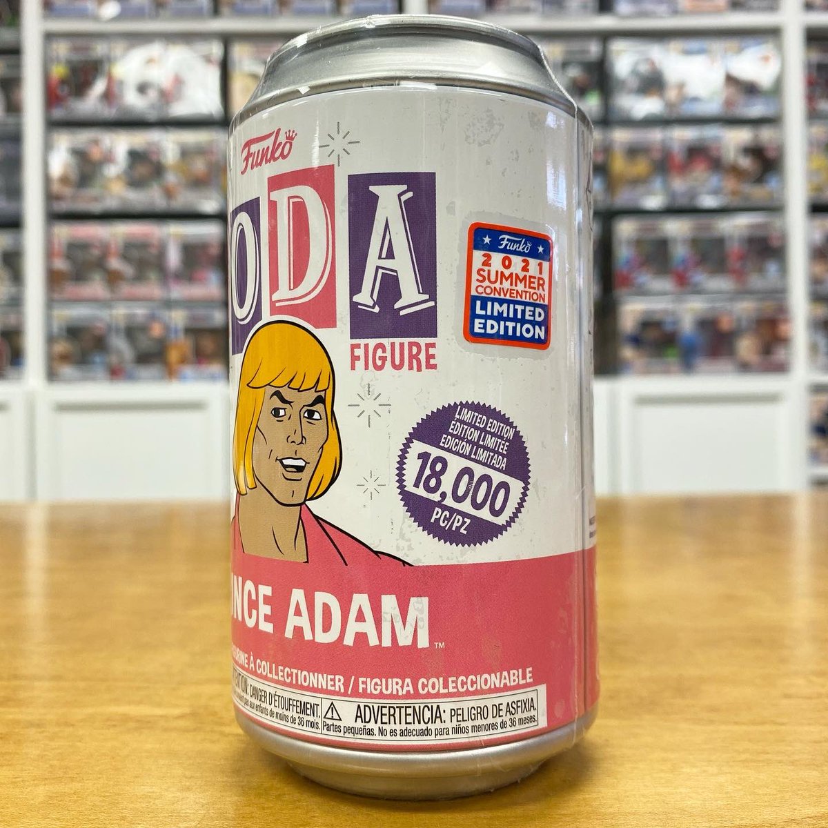 kdogandfish's tweet image. We are SUPER PUMPED to announce that K-Dog &amp;amp; Fish have the EXCLUSIVE #Funkon2021 Masters of the Universe PRINCE ADAM #Funko Soda Cans in stock now at kdogandfish.com 

Each Can has a 1 in 6 chance at a Metallic CHASE variant!

*PLEASE NOTE: LIMIT OF 2 CANS PER CUSTOMER