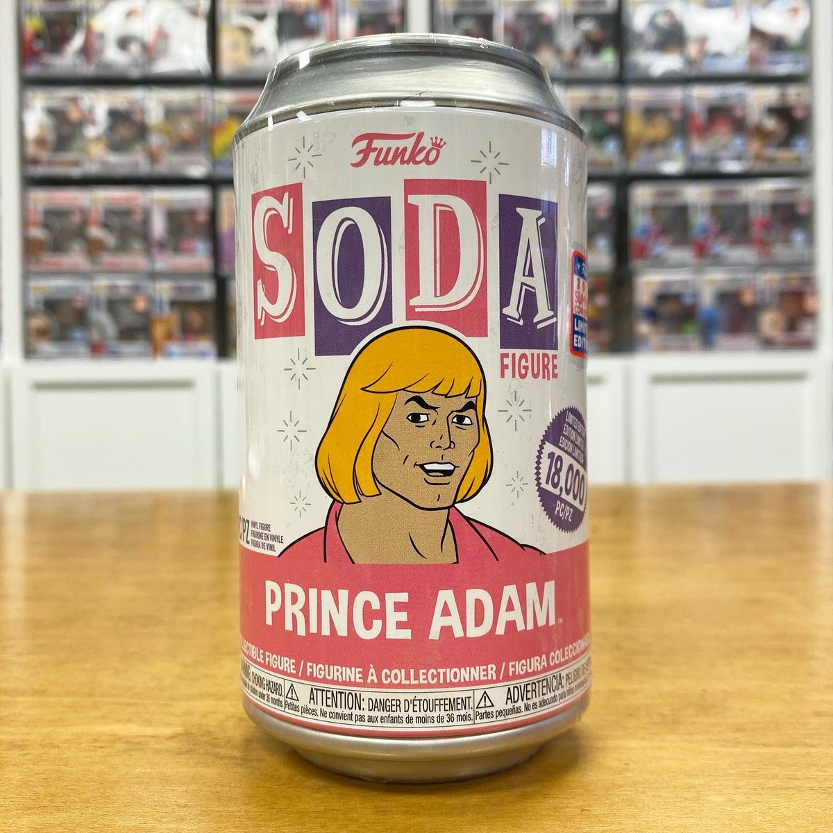 kdogandfish's tweet image. We are SUPER PUMPED to announce that K-Dog &amp;amp; Fish have the EXCLUSIVE #Funkon2021 Masters of the Universe PRINCE ADAM #Funko Soda Cans in stock now at kdogandfish.com 

Each Can has a 1 in 6 chance at a Metallic CHASE variant!

*PLEASE NOTE: LIMIT OF 2 CANS PER CUSTOMER