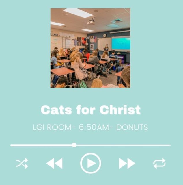Cats for Christ is meeting tomorrow morning in the LGI! Join us for our first lesson from our year long theme: HEBREWS 11- The Bible Hall Of Fame! Can’t wait to see you there!