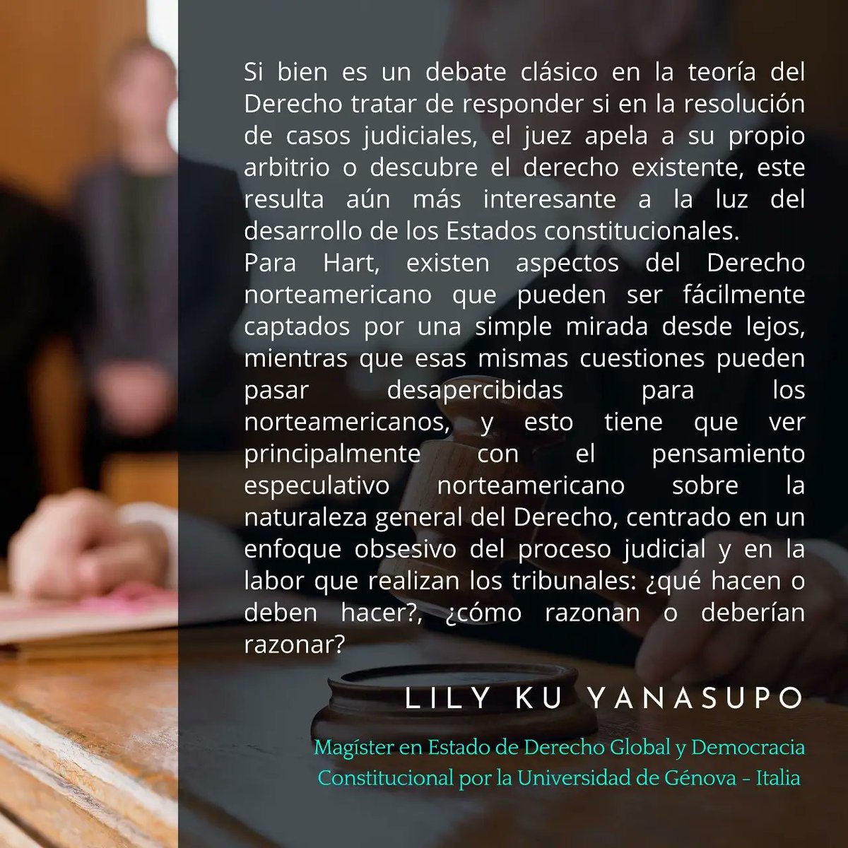 parthenonweb's tweet photo. Este debate tratar de responder si en la resolución de casos judiciales, el juez apela a su propio arbitrio o descubre el derecho existente.

(2/3) https://t.co/0TeKiT4jvg