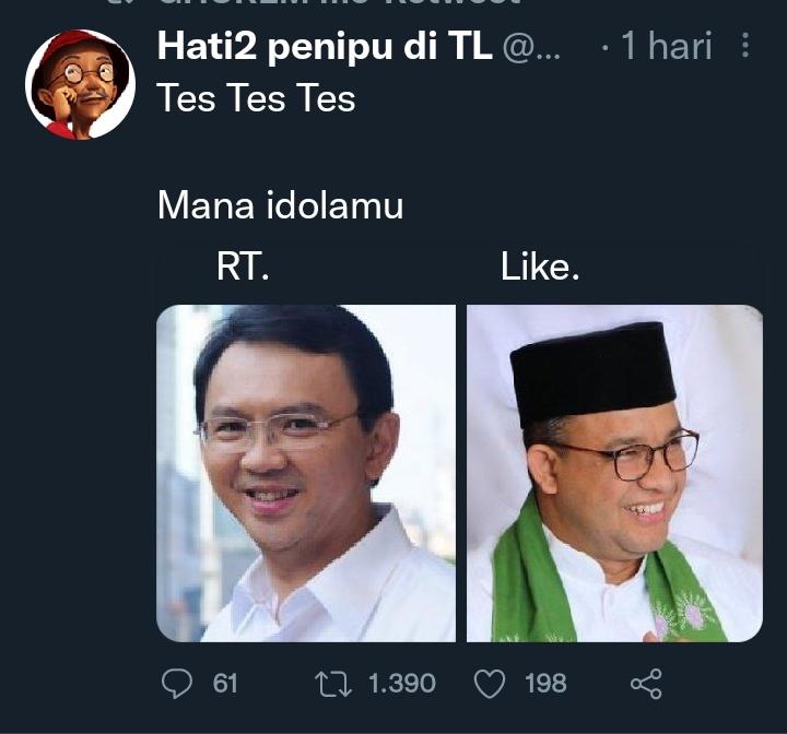 Coba tes di sini
Mana yg layak jadi pemimpin negara