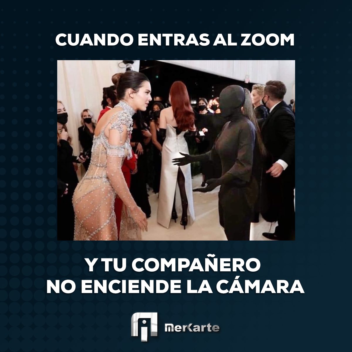 MerKarte's tweet photo. ¿Hay alguien ahí? 🤣 #Meeting #Zoom #Meme #MerKarte https://t.co/wooxvaKZy2