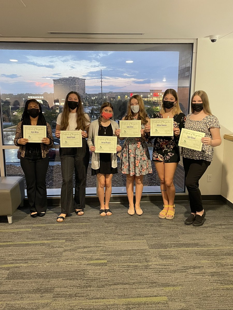 VDT and JVDT were recognized this evening at the Pattonville Board of Education meeting tonight for their accomplishments at UDA Summer Camp! Thank you for having us 💗💚