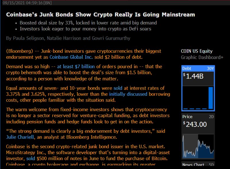 zhusu's tweet photo. Institutional investors are aggressively buying Coinbase debt

Demand was so large that the deal got upsized from $1.5b to $2.0b

Huge endorsement of supercycle https://t.co/RfMG5zlvUy