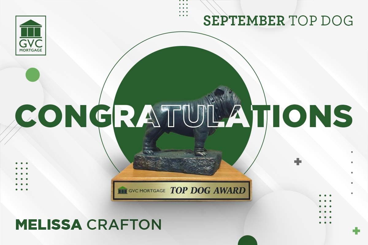 GVCmortgage's tweet photo. We want to give a shout out to Melissa Crafton for being nominated as September's Top Dog. 👏 

Your hard work is noticed and appreciated. Congrats! 🎉 https://t.co/9CxPYfd2Yw