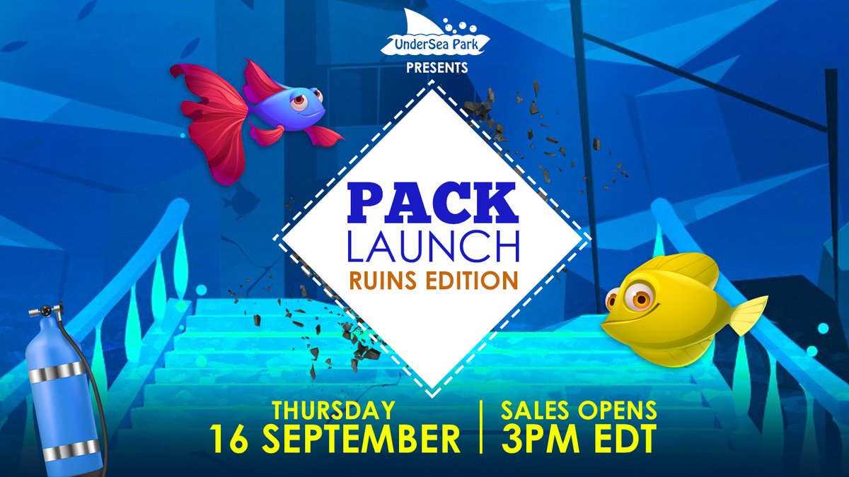 UnderSeaNFT's tweet photo. Hello Divers!!! 🥽

This Thursday, September 16 at 3pm EDT will be the last dive of our season 1 and this time it will be the ruins edition! 🐟🐡🐠

Set your alarm and don't miss our last edition of this season! We are waiting for you!

#Wax #NFT #NFTCommunity https://t.co/bcmH2O77Ak