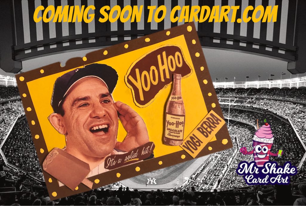MrShakeCardArt's tweet image. YooooooHoooooo!! Look whats coming soon to cardart.com !! New custom Yogi Berra 1/1 #CardArt #Yankees #YooHoo #Yogi by Mr. Shake @Yankees