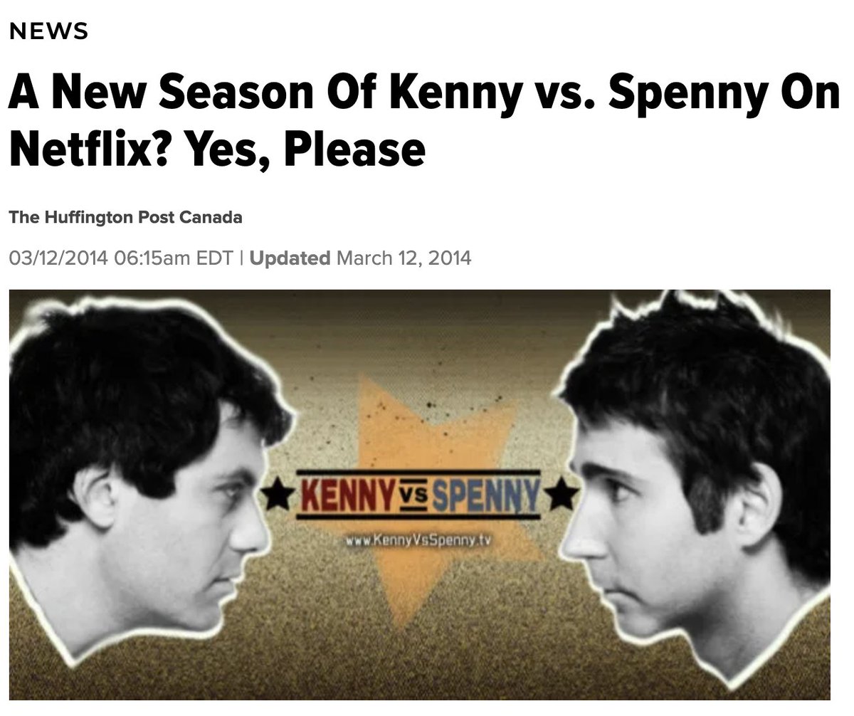 TooFarTV's tweet photo. #IBlameCanadaFor Canceling both @TrailerParkBoys and #KennyVSspenny - two of the greatest comedy shows of all time!  WTF Canada! 

And hey @Netflix @ReedHastings thanks for saving TPB but why the hell did you not #BringBackKVS?!?!!

We Demand Season 7!
cc: @KennyHotz @Spenny https://t.co/UKxsvjbCF0