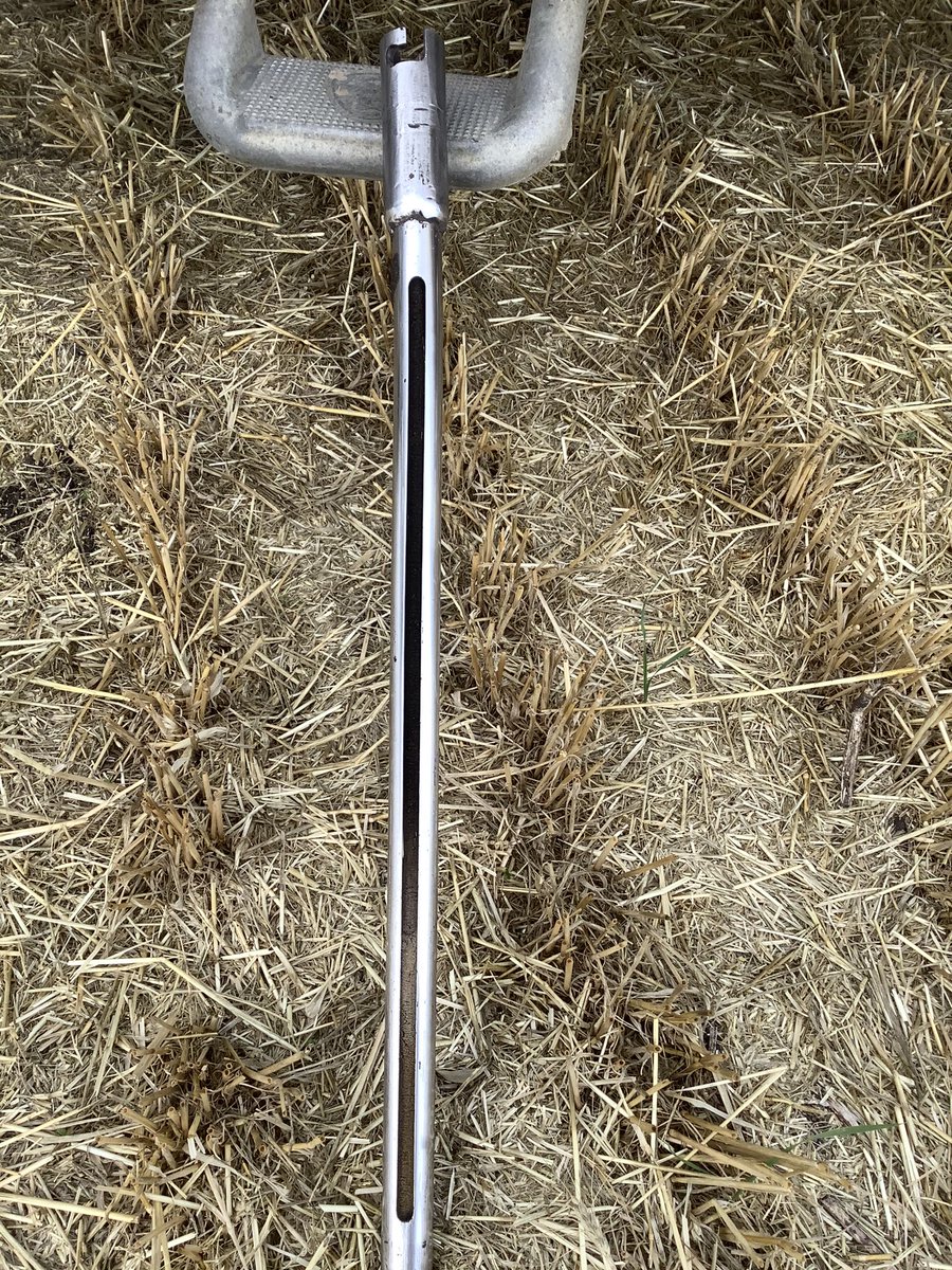 It’s still satisfying to see a 2-foot soil profile. #soilssampling21  is going well but there is definitely some hard subsoil out there.