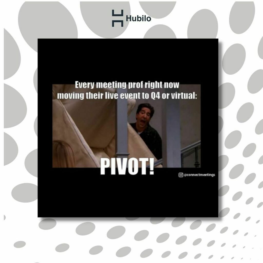 Hubiloconnect's tweet photo. Congratulations to David, our #meme champion from #ImmersiveVirtualEvents on September 1! Who will win our meme contest on September 15? (Maybe you?) Register and compete #linkinbio.
#HubiloEvents #VirtualEvents #contest #pivot #eventprof #eventprofs #meetingprof #meetingprofs https://t.co/hbS4CIHfw1