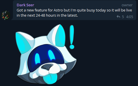 AstroProtocol's tweet photo. 🚨 Spoiler alert: 
Astro rocket is about to activate its second stage engine! Ready for another ride? 🚀🔥
You can always contact the Astro team directly on Telegram: https://t.co/xKMpaI98lM
@LaikaProtocol #laika #ASTRO #astroprotocol #DeFi #YieldFarming https://t.co/HQBjviY4yk