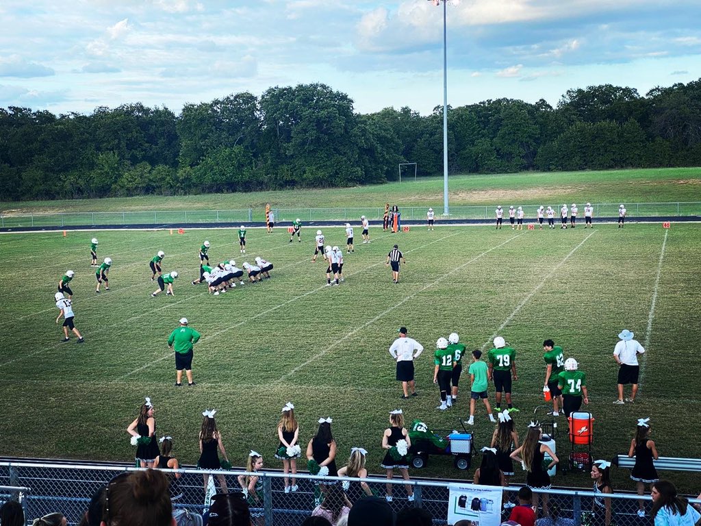 mrs_brown_cte's tweet photo. Took Jackson to his first football game and got to watch a few of my kiddos play. I love our small town. #azleisd @SantoJForteJH https://t.co/ZztPzB4YmD
