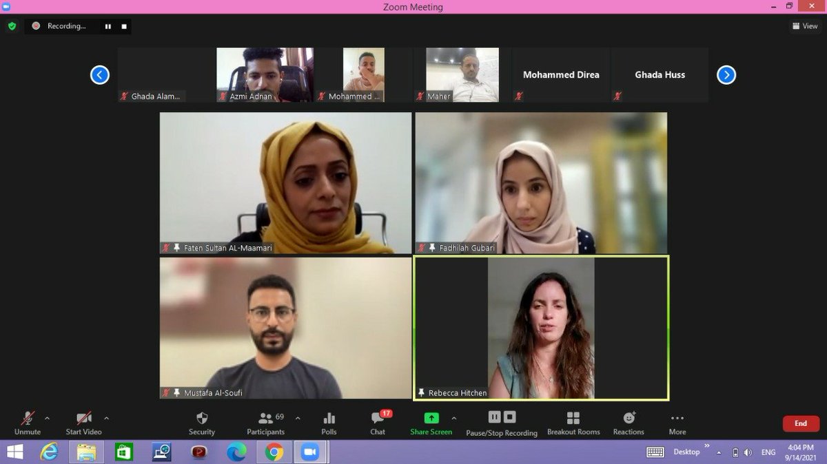 Fatenalmaamari's tweet photo. I had the honour of facilitating the #discussionsession which was implemented by @wa3iplatform in partnership with the @UKinYemen  on Tuesday 14/90/2021, to speak of #Chevening scholarship the most prestigious among the scholarships that the countries of the world are provided. https://t.co/cqeFcBbSUc