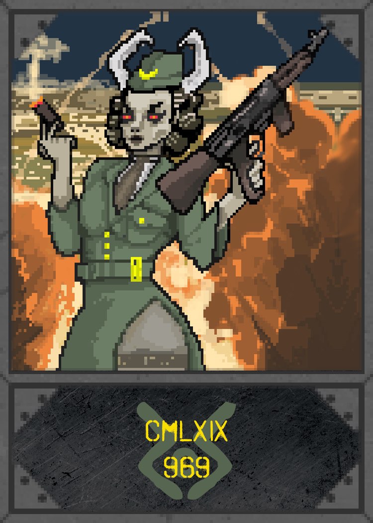 Sigrun is back, now on the frontlines, clearing trenches while having no loyalties other than her master. Having infatuated the war leaders, influencing them to unfold her grand scheme. 

To enter a chance to win a NFT, 
1.Follow #SpiritsOfSolana
2.RT, tag 3 

#Giveaway #Solana