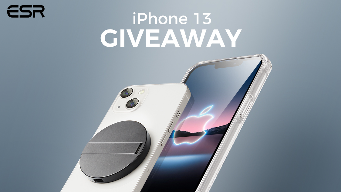 #iPhone13giveaway 2 lucky winners will win an iPhone 13 + #HaloLock accessory bundle. To Enter 1. Sign up here bit.ly/3zbv84e 2. RT, like, and tag a friend below with #esrgear 🤓 3. Enter before Oct 14th at 11:59 PM PST😛 #ESR #Giveaway #iphone13 #appleevent