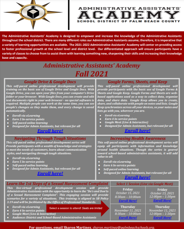 carlene_millen's tweet photo. Fall 2021 Administrative Assistants Academy 
#KnowBetterDoBetter
#LearningLeadingAndGrowingTogether https://t.co/jBZ9ZqA65l