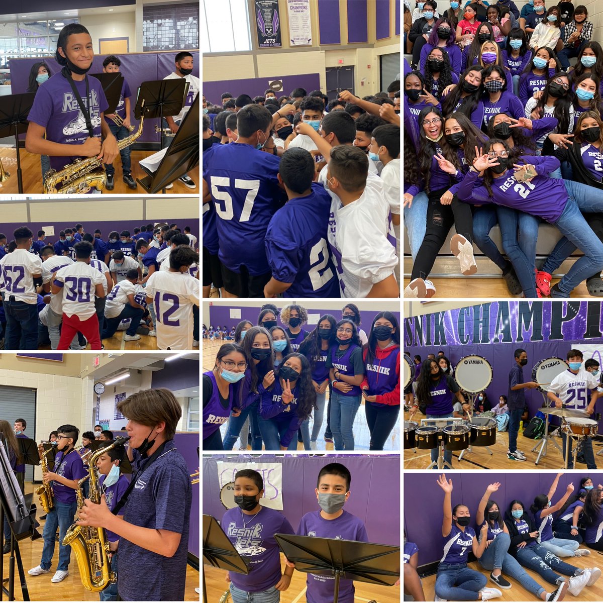 swisd_res's tweet image. Getting behind our players to pep them up for tonight's games. Great start to a new season... can't hide our pride!
#weareresnik 💜
#jetstakeflight 🏈
#peprally 🥳
#weareswbychoice 💚