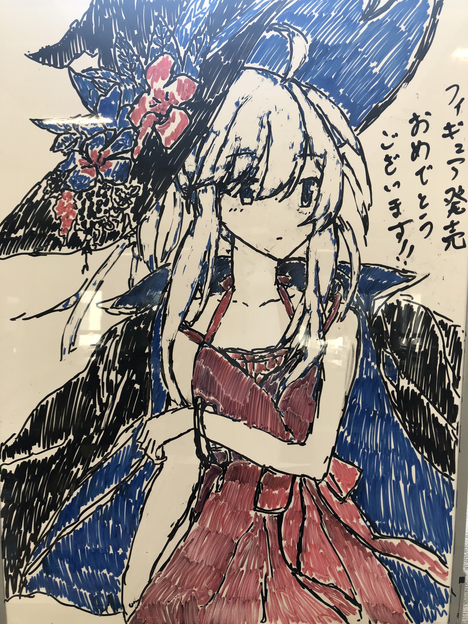 イワコウ ラクガキ禁止された男が バレないように分くらいで描いた絵 フィギュアが発売されるということで 7巻表紙のイレイナさん ローブの色と被って見辛いと思い 服は赤に変更 イラスト イラスト初心者 イラスト好きな人と繋がりたい