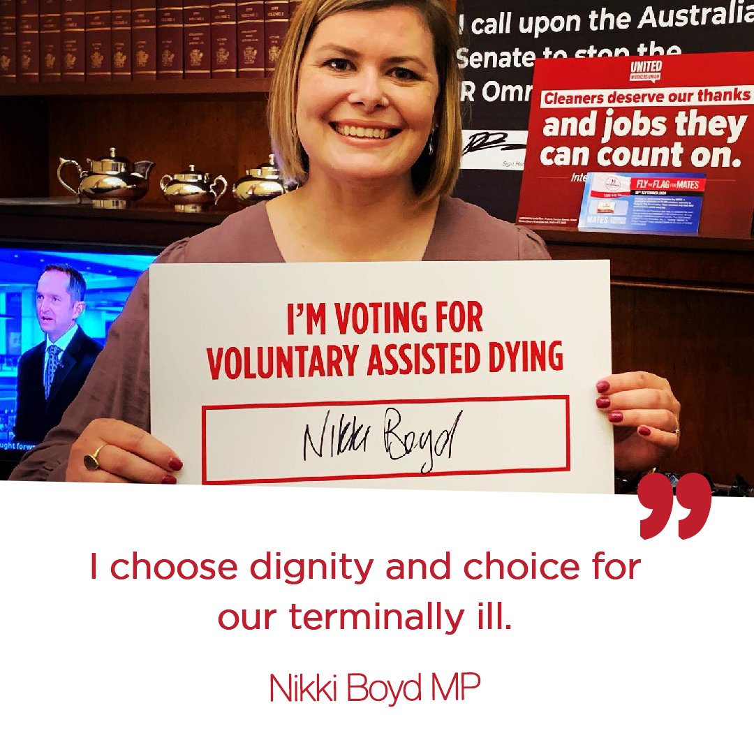 TheLeftQld's tweet photo. @NikkiBoydMP believes that terminally ill people should be able to choose the way they depart this world.

#VAD #qldpol https://t.co/wkk4usCcG4