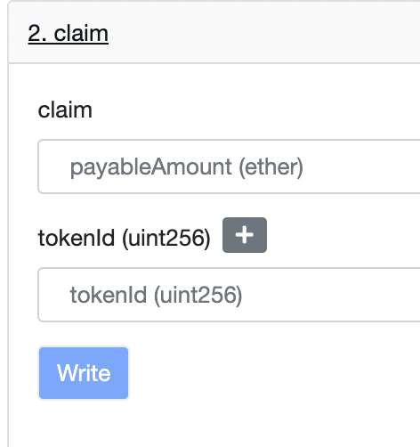 lootNPCs's tweet photo. How to claim?

Go to the contract on Etherscan and click "Connect to Web3" https://t.co/aHR9SMQfFg 

Then click on “2. claim”, and enter in the info in the next tweet, as applicable. Finally, click "Write". https://t.co/xoxzlwQQCM